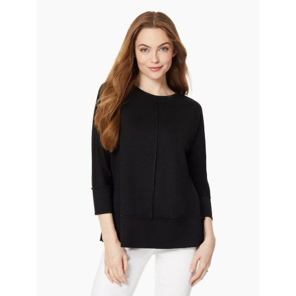 Jones New York Seam Detail Dolman Sleeve Tunic Women’s S Relaxed Office Casual - Picture 7 of 15